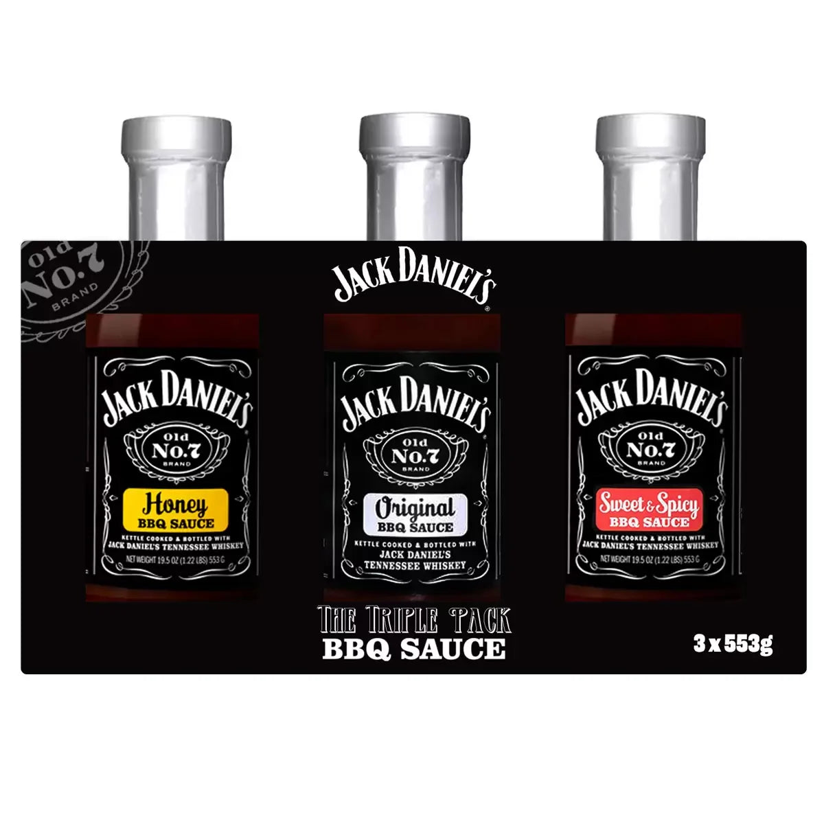 Jack Daniel's BBQ Sauce Triple Pack 3 x 553g – South Wales Barbecues