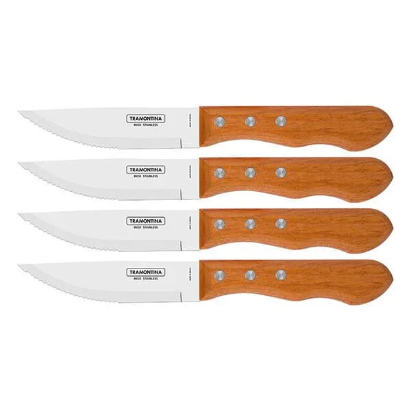 Tramontina 4 Piece 5" Jumbo Original Steak knives Set – South Wales Barbecues