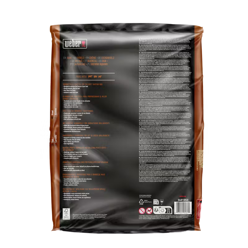 Weber Oak All-Natural Hardwood Pellets 8kg