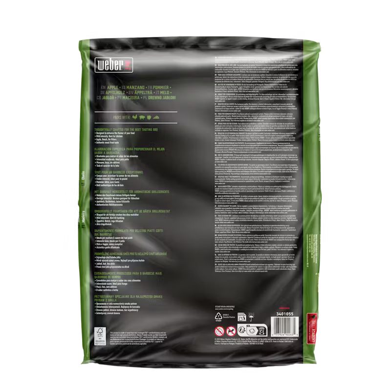 Weber Apple All-Natural Hardwood Pellets 8kg