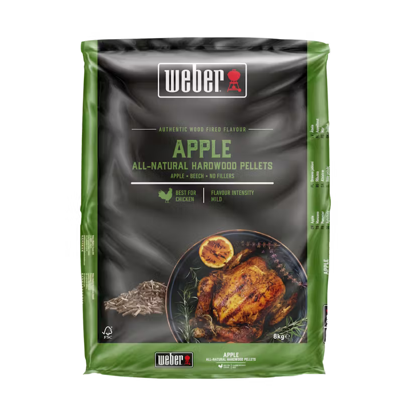Weber Apple All-Natural Hardwood Pellets 8kg – South Wales Barbecues