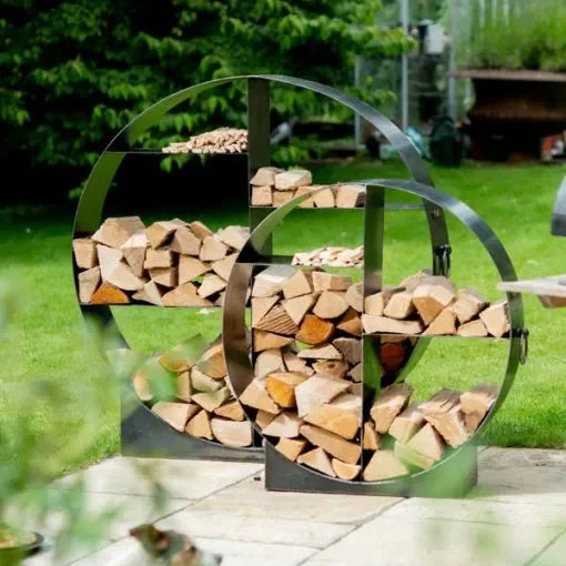Firepits UK Circular Log Store – South Wales Barbecues