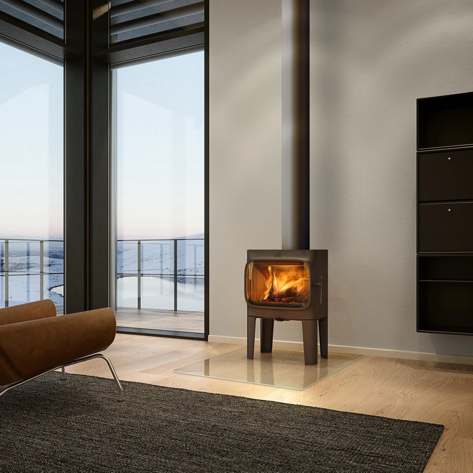 Jøtul F 305 R Long Legs Wood Burning Stove Black