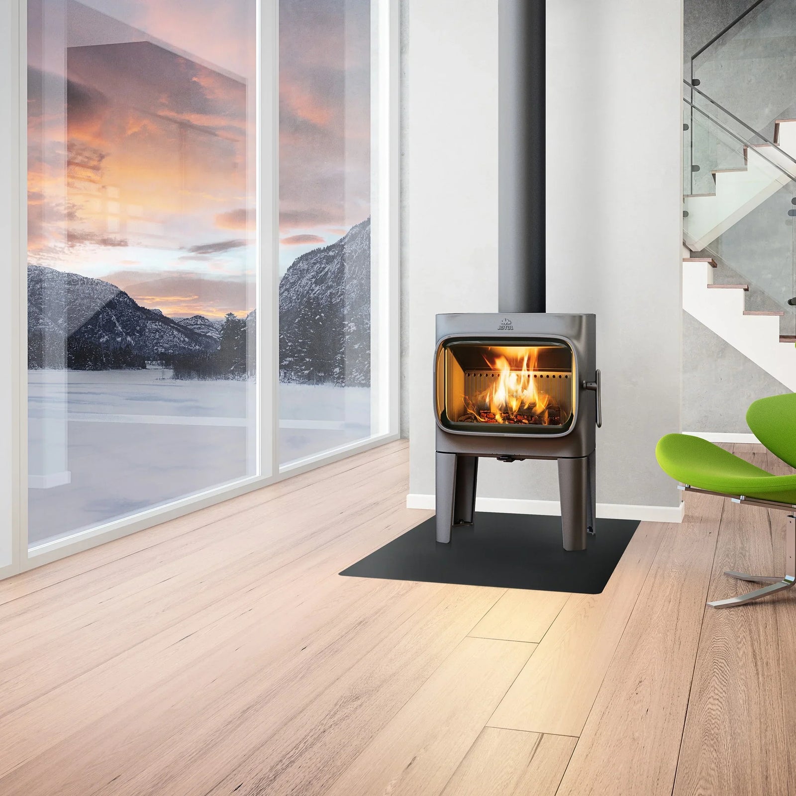 Jøtul F 305 R Long Legs Wood Burning Stove Black