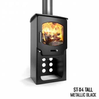Saltfire ST-X4 Tall Multifuel Stove – South Wales Barbecues