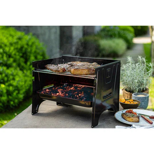 *CLEARANCE* Tramontina Carbon Steel Flat-Packed Portable BBQ Grill