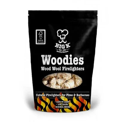 Big K Woodies Natural Wood Wool Firelighters – South Wales Barbecues