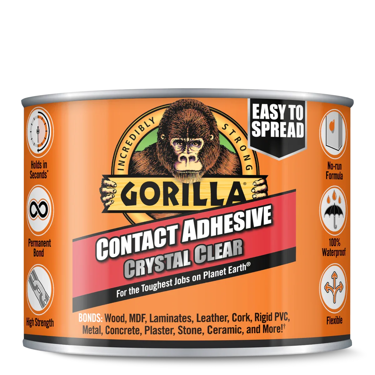 Gorilla Crystal Clear Contact Adhesive 200ml Tin – South Wales Barbecues