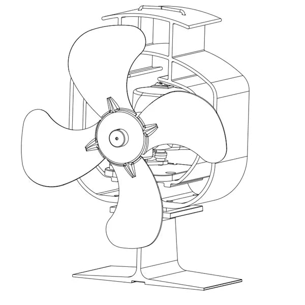 Eurostove Heat Powered Oscillating Stove Fan – South Wales Barbecues