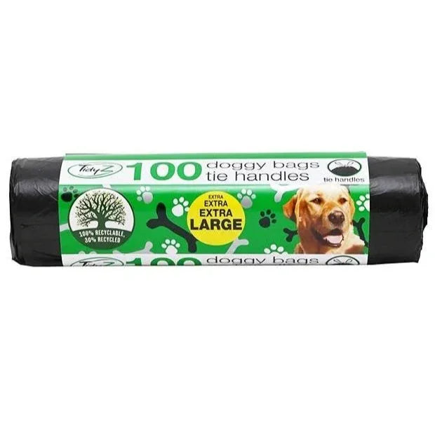 TidyZ 100 Extra Large Tie Handle Doggy Bags 30cm x 36cm – South Wales Barbecues