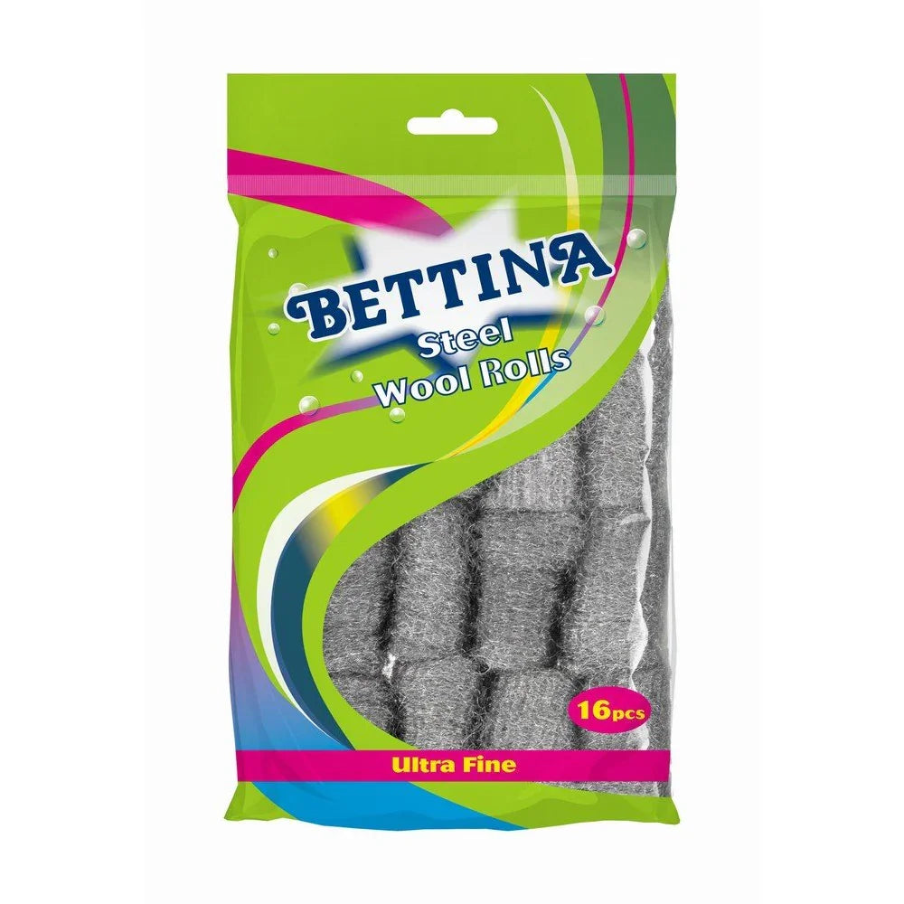 Bettina Steel Wool Ultra Fine Rolls 16pc – South Wales Barbecues