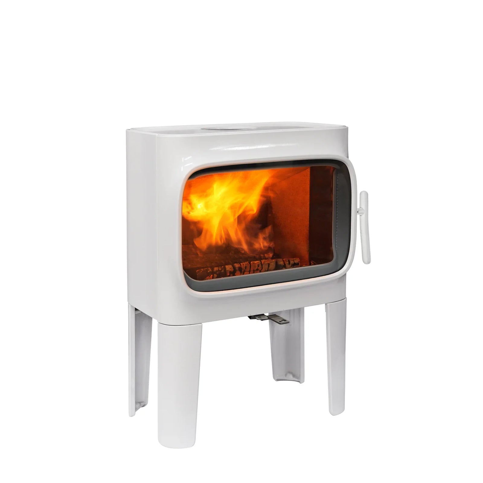 Jøtul F 305 R Long Legs Wood Burning Stove White Enamel – South Wales Barbecues