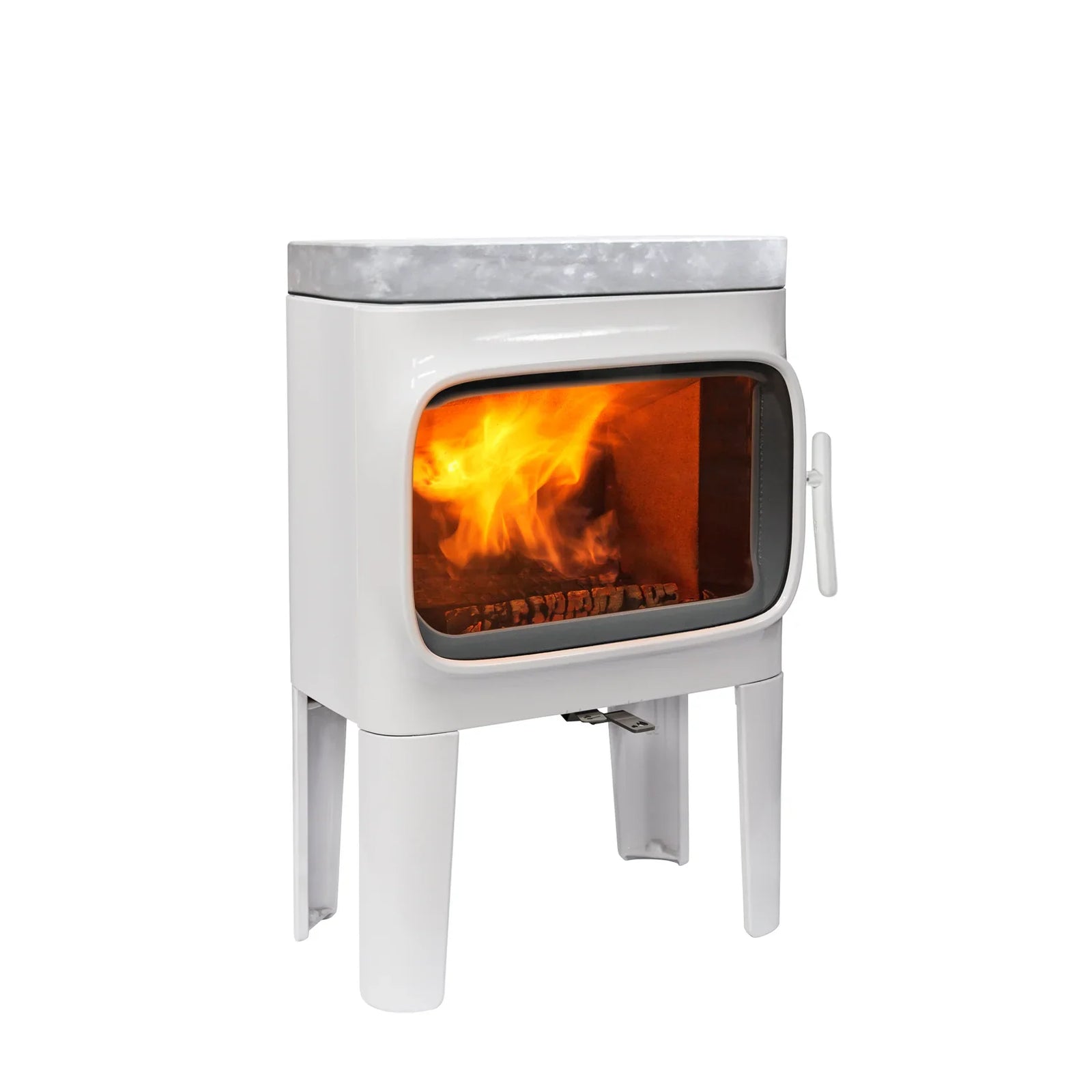 Jøtul F 305 R Long Legs Wood Burning Stove White Enamel