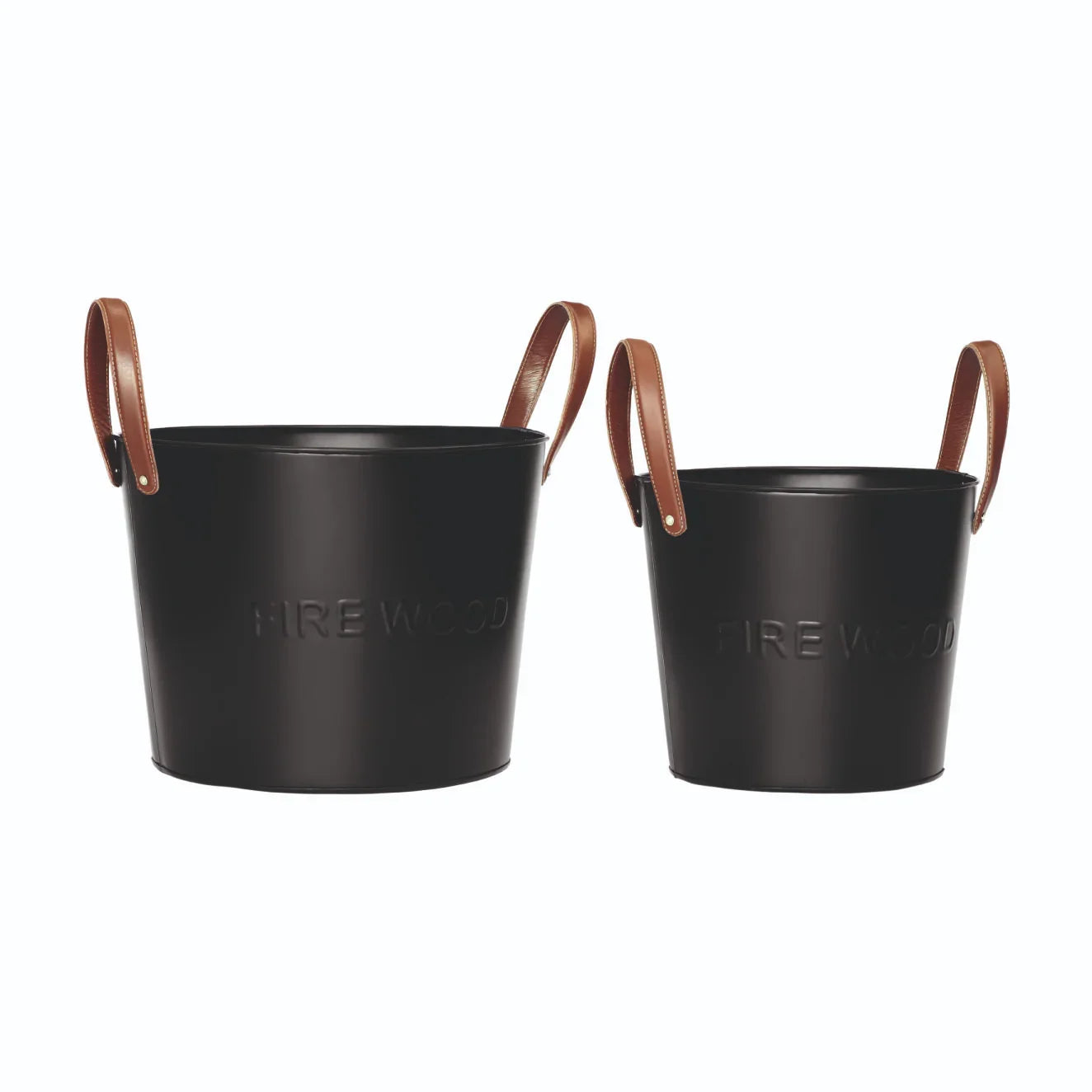 Calfire Black Metal Firewood Bucket – South Wales Barbecues