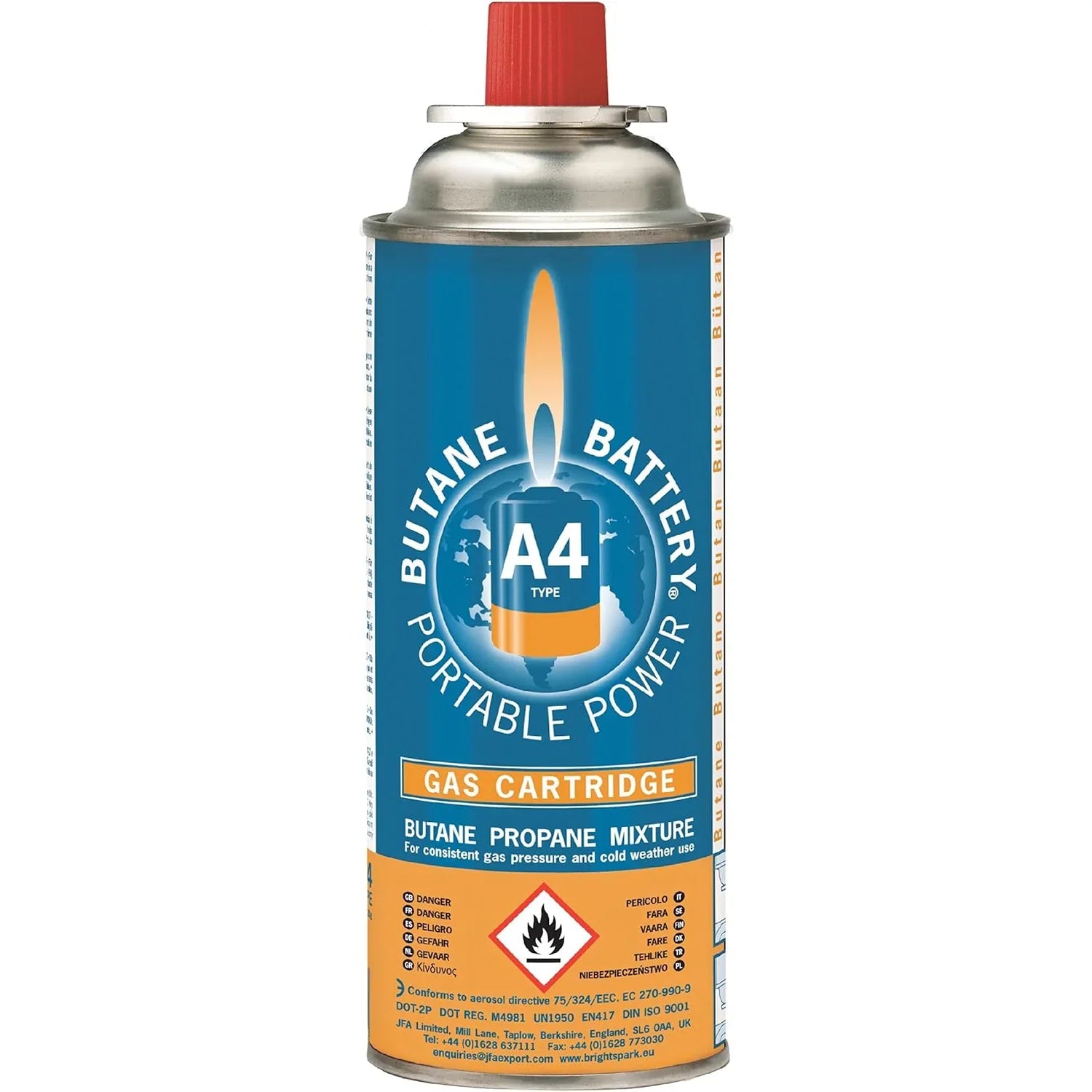 Bright Spark Butane Battery Gas Cartridge 220g – South Wales Barbecues