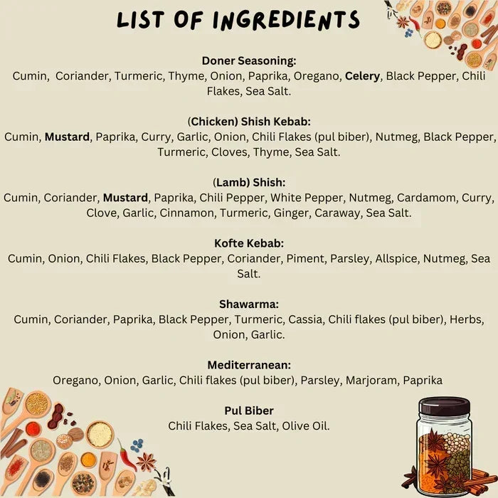 Baharat Doner Kebab Seasoning