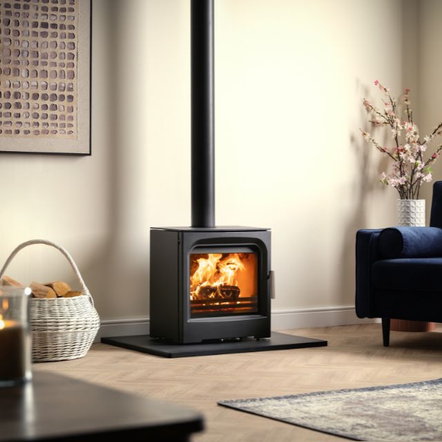 Charlton & Jenrick Purevision Countryman 5kW Wide Slimline Multifuel Stove