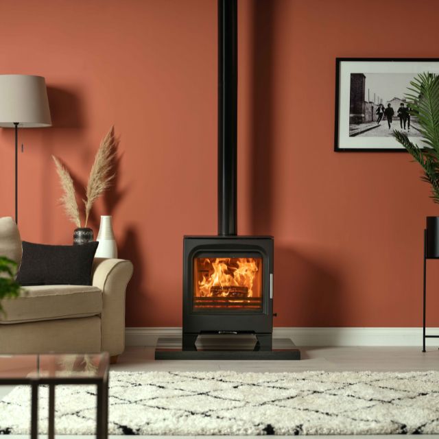 Charlton & Jenrick Purevision Countryman 5kW Wide Slimline Multifuel Stove
