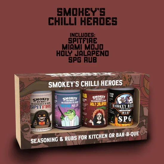 Smokey Rebel Chilli Heroes Gift Set