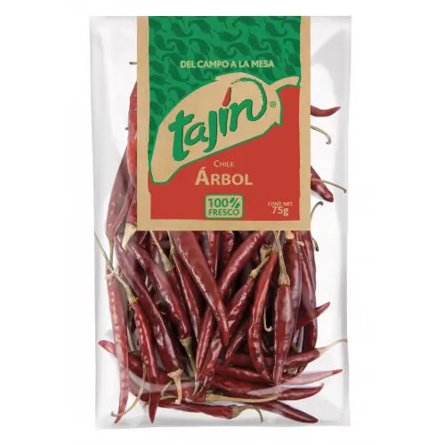 Tajin Dried Arbol Chillies 75g