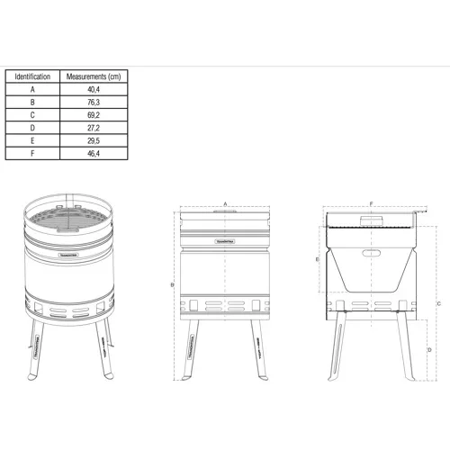 *CLEARANCE* Tramontina Beer Barrel BBQ and Pizza Oven