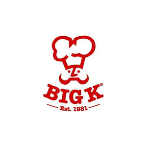 Red logo with 'BIG K' and establishment year on a white background