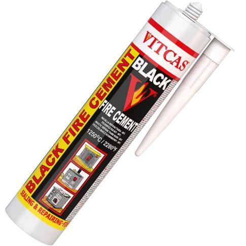 Vitcas Fire Cement Black 1250°C 310ml Tube – South Wales Barbecues