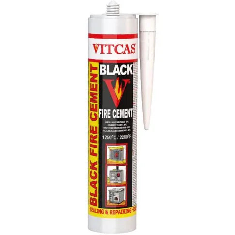 Vitcas Fire Cement Black 1250°C 310ml Tube