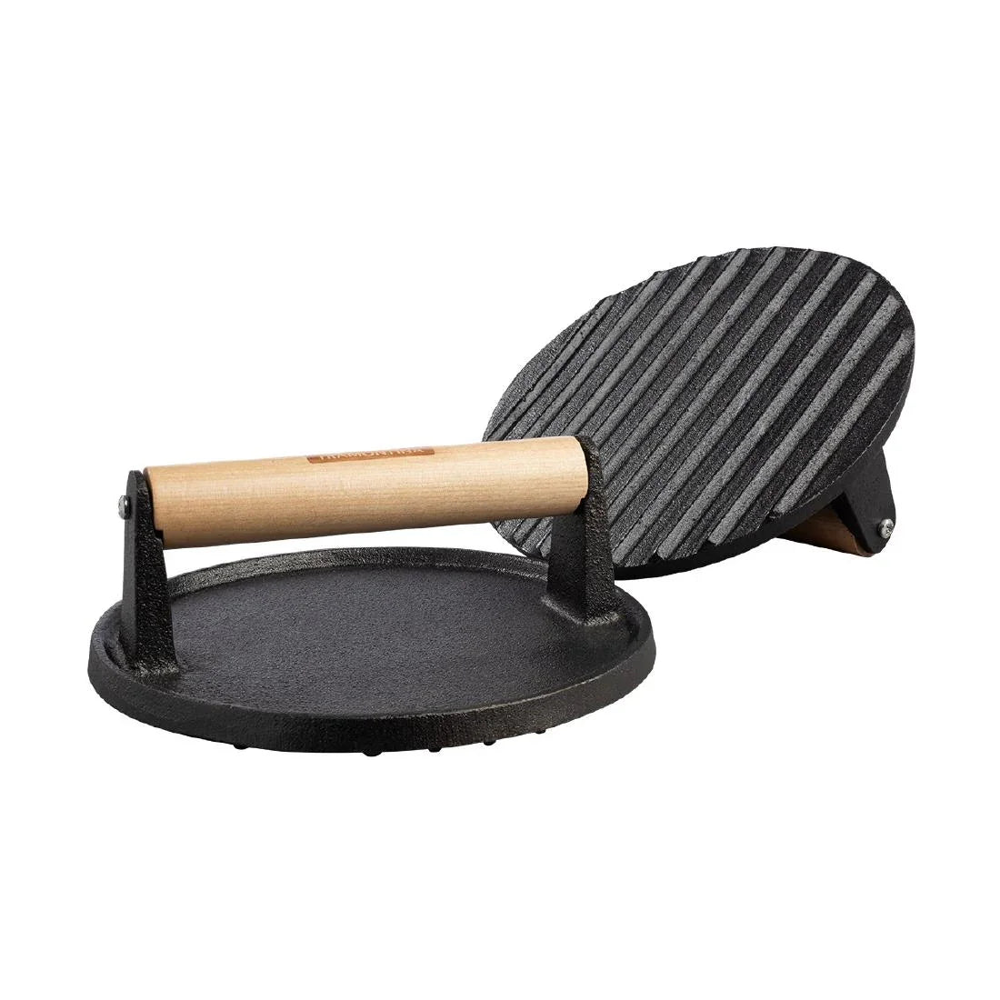 Tramontina Round Pre-seasoned Cast Iron Grill Press – South Wales Barbecues