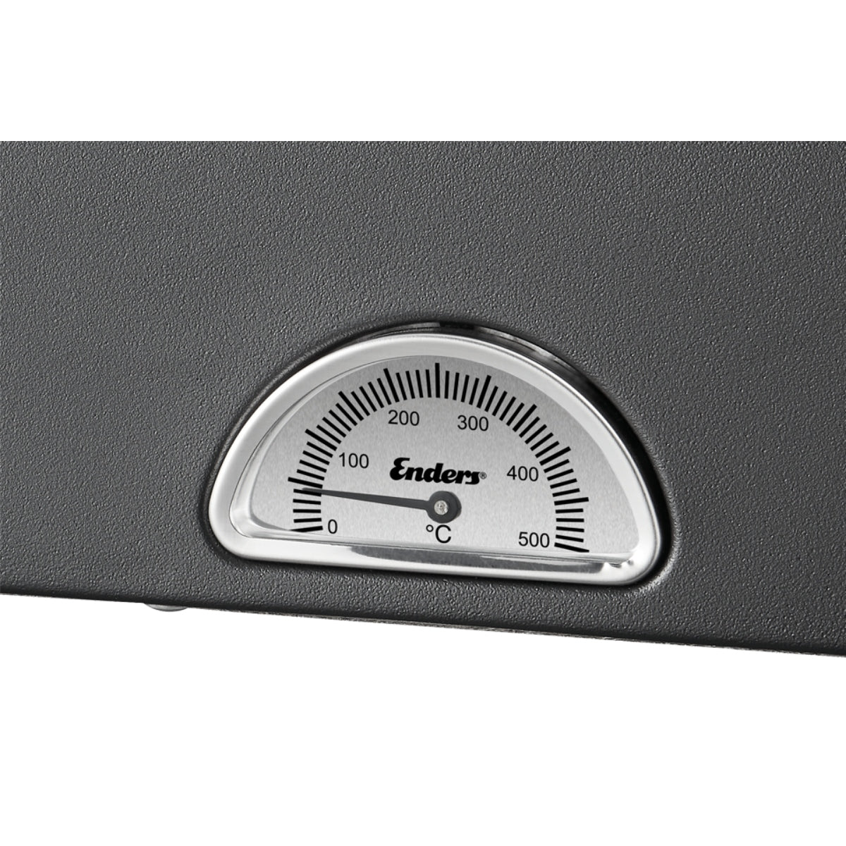 Temperature gauge on a black surface with 'Enders' branding