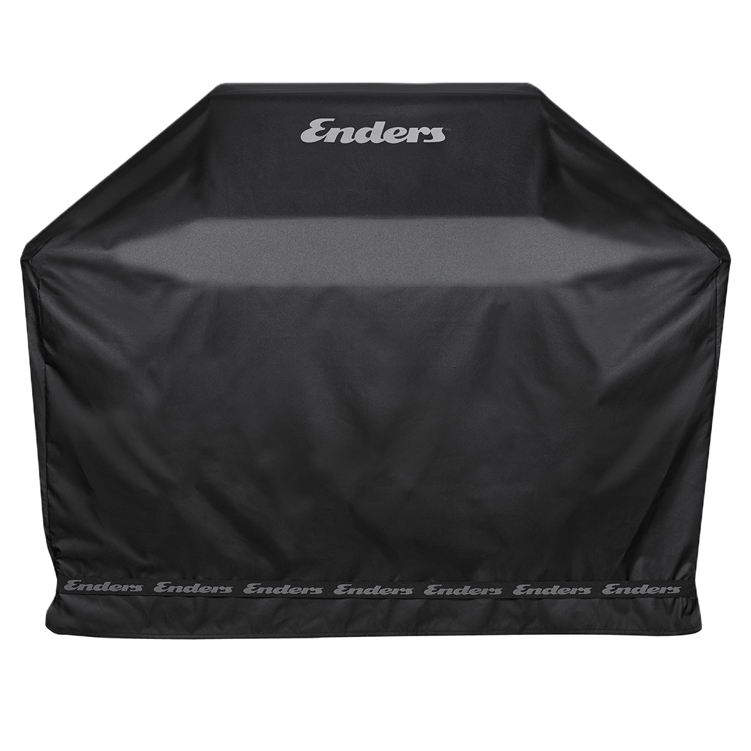 Black grill cover with 'Enders' branding