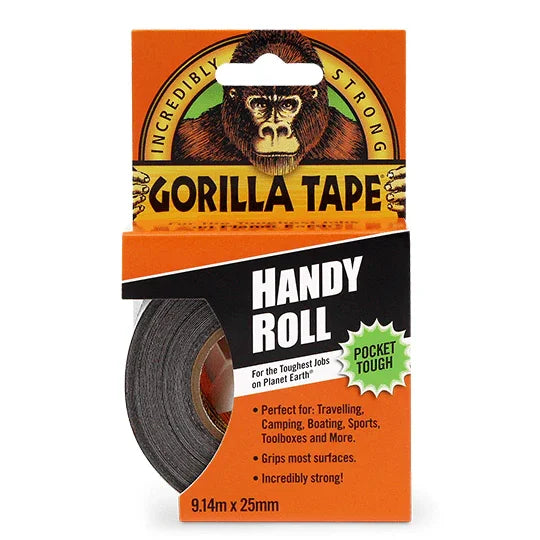 Gorilla Tape Handy Roll 25mm x 9m Black – South Wales Barbecues