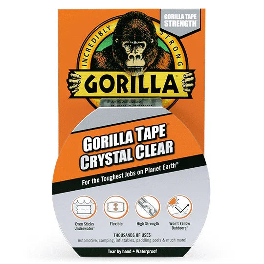 Gorilla Crystal Clear Tape 48mm x 8.2m – South Wales Barbecues