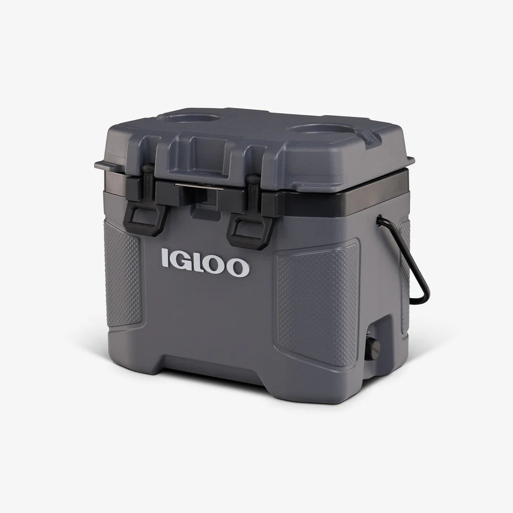 Gray Igloo cooler box on a white background