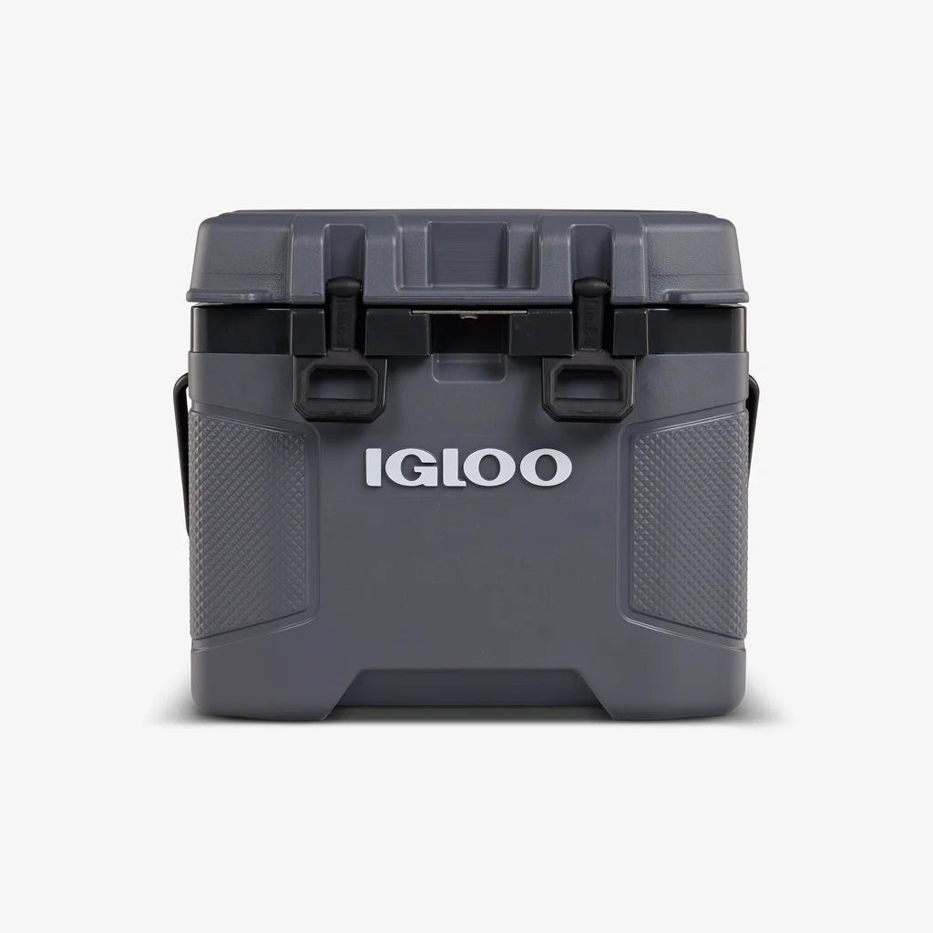 Gray Igloo cooler on a white background