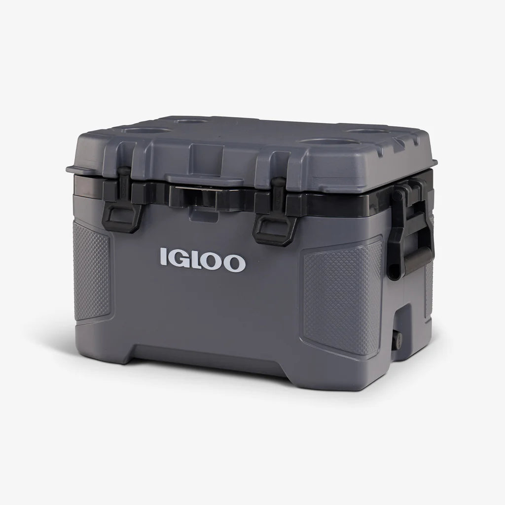 Gray Igloo cooler box on a white background