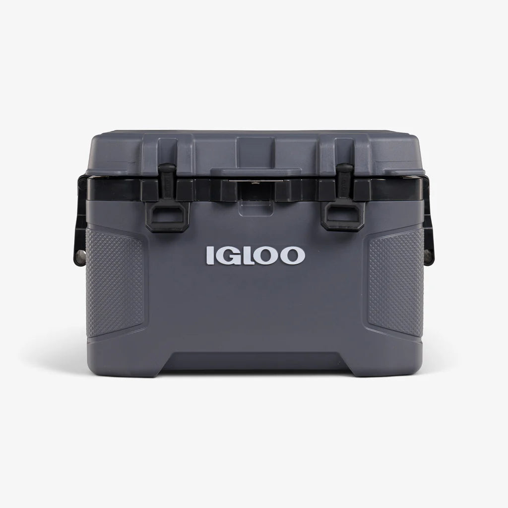 Gray Igloo cooler box on a white background