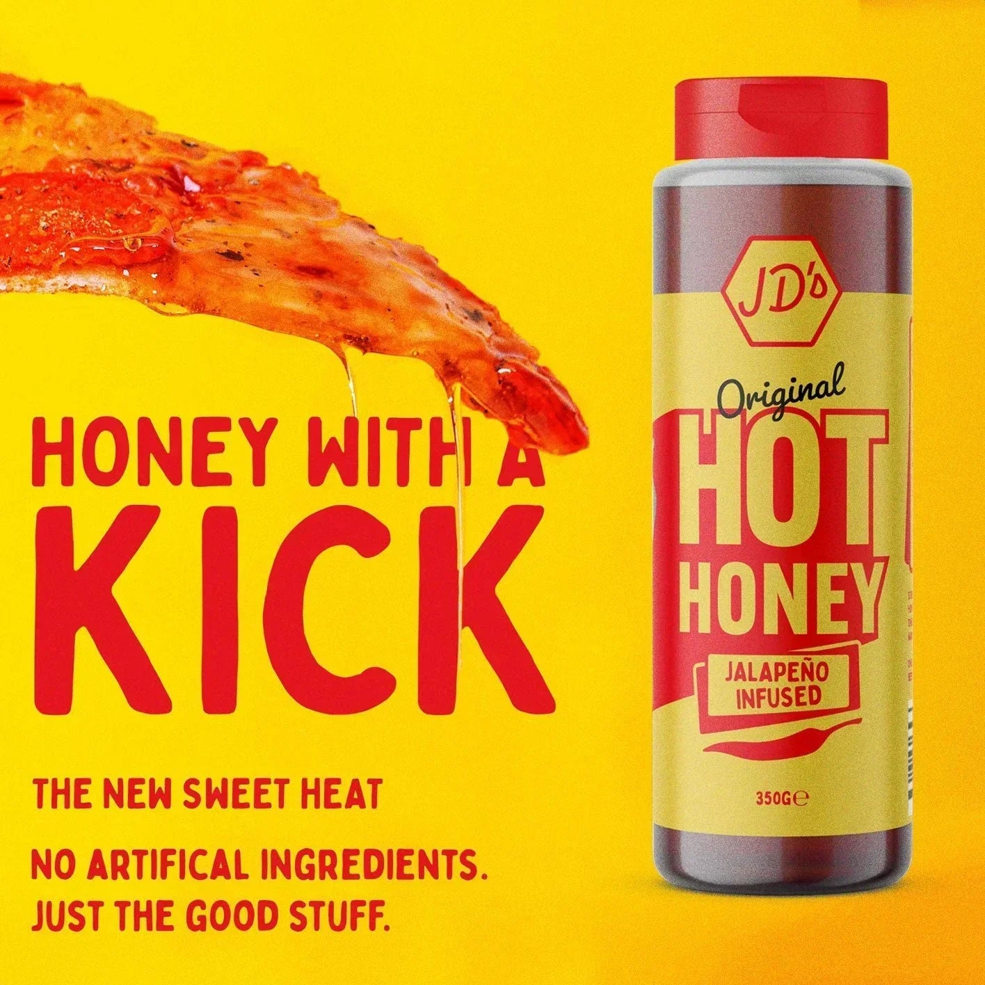 *CLEARANCE* JD's Hot Honey Original 350g