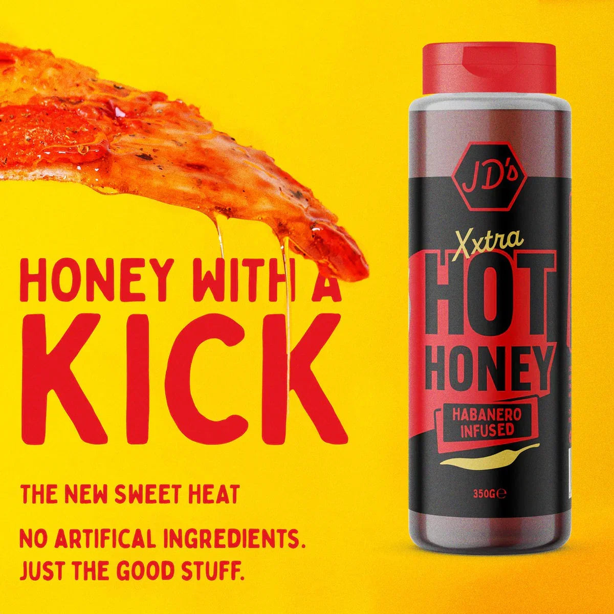 *CLEARANCE* JD's XXTRA Hot Honey 350g