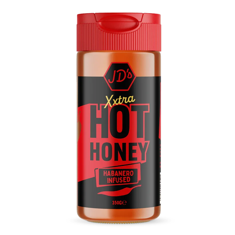 *CLEARANCE* JD's XXTRA Hot Honey 350g – South Wales Barbecues