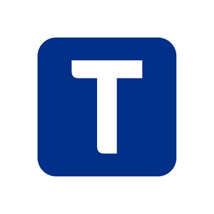 Blue square with a white 'T' in the center for 'Tramontina'