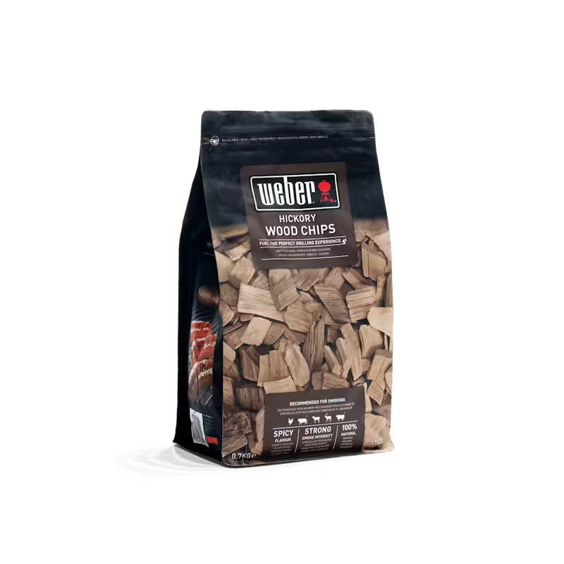 Weber Hickory Wood Chips packaging side view